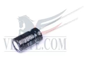 Tụ Hóa 220uF 16V 6x7mm Màu Đen
